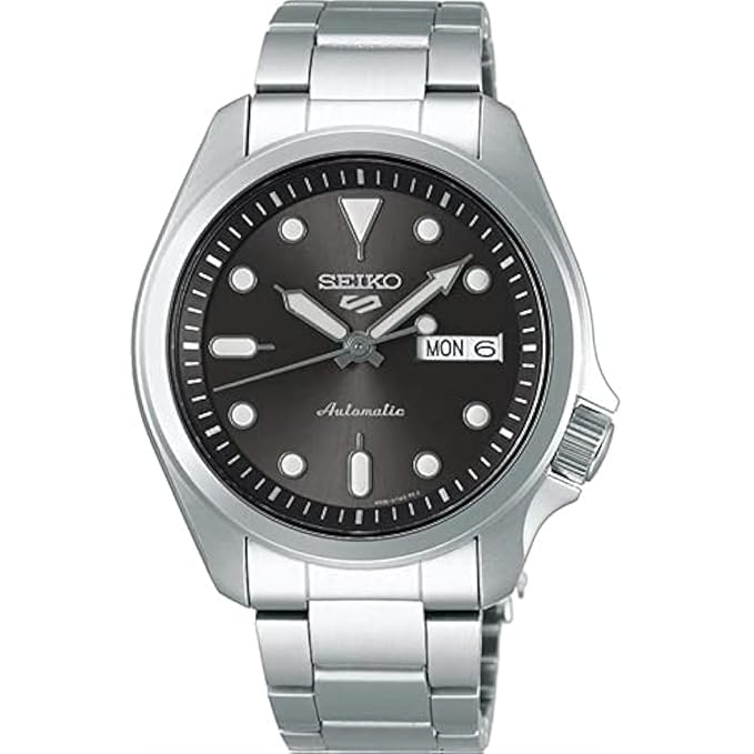 Seiko Stainless Steel Analog Grey Dial Men Watch
