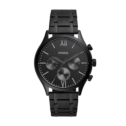 Fossil Stainless Steel Fenmore Analog Black Dial Men's Watch
