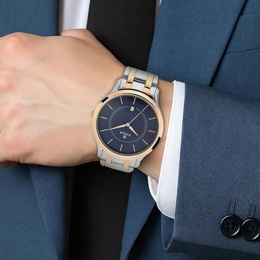 Titan Gents Karishma Analog Blue Dial Men's Watch