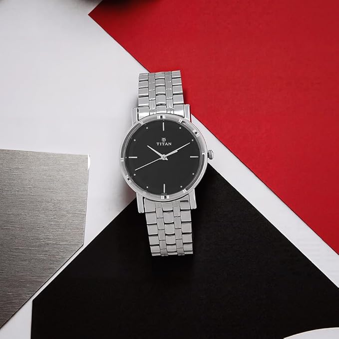 Titan Karishma Analog Black Dial Men's Watch thumbnail