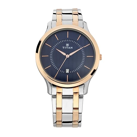 Titan Gents Karishma Analog Blue Dial Men's Watch thumbnail