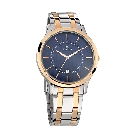 Titan Gents Karishma Analog Blue Dial Men's Watch thumbnail