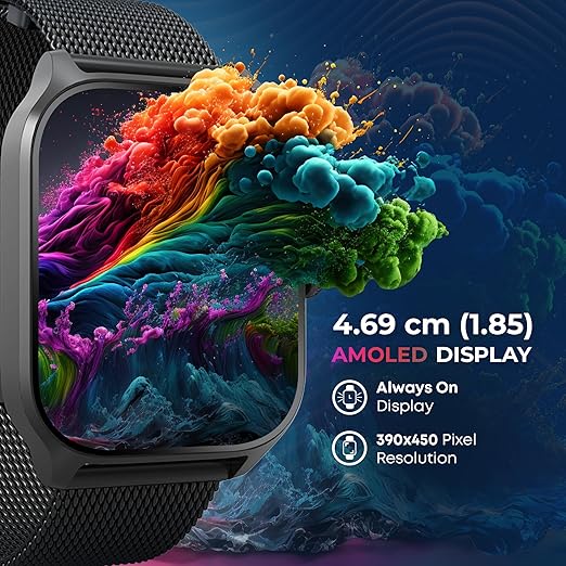 Titan Zeal 1.85" AMOLED Metal Case Smart Watch with BT Calling thumbnail