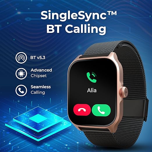 Titan Zeal 1.85" AMOLED Metal Case Smart Watch with BT Calling thumbnail